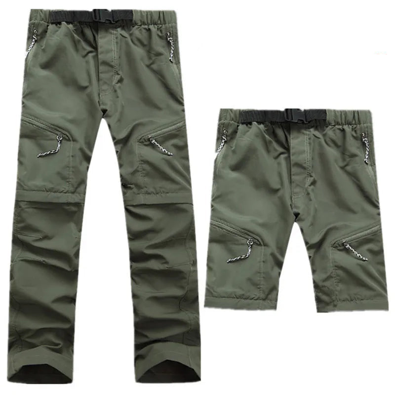 Hosen - Kurztrocknungskabbierter Outdoor -Hosen von Männern - atmungsaktiv, leicht, S - XXXL