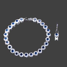 CWWZICCRONS Link a catena di alta qualità Link Verde Crystal Warp Bracciale Women Fette Wedding Party Round Cubic Zirconia Braccialetti CB086