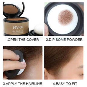 Sevich Haaransatzpulver 4G Haaransatz Schattenpulver Make -up Haar Concealer Natural Cover Unisex Haarausfall Produkt