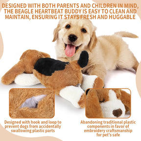 Comfort puppy speelgoed, huisdier vakantie cadeau hond/kat gedrag slaaphulp puppy speelgoed, hondenkatten pluche speelgoed met hartslag