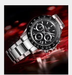 Männer Luxusquarz Chronograph Watch - wasserdicht und geschäftlicher Stil