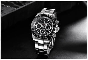 Männer Luxusquarz Chronograph Watch - wasserdicht und geschäftlicher Stil