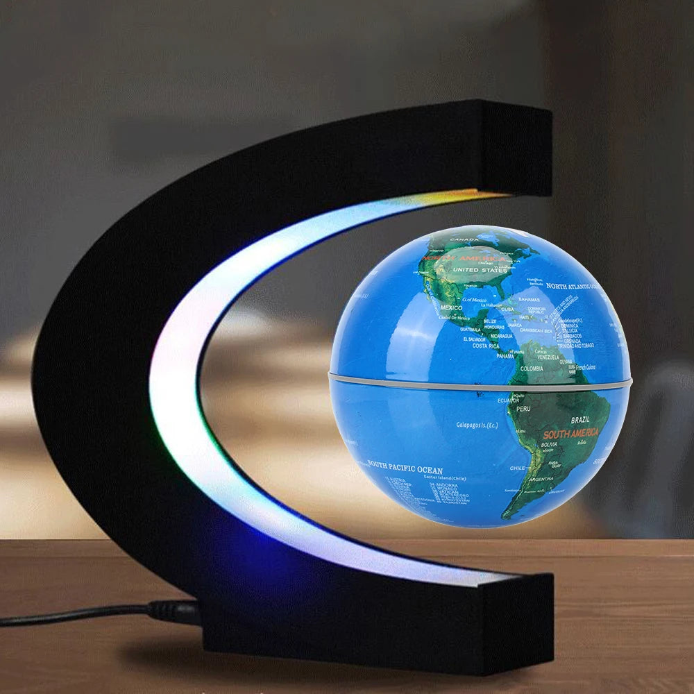 Floating Magnetic Levitation Globe LED World Map Electronic Antigravity Lamp Novelty Ball Light Home Decoration