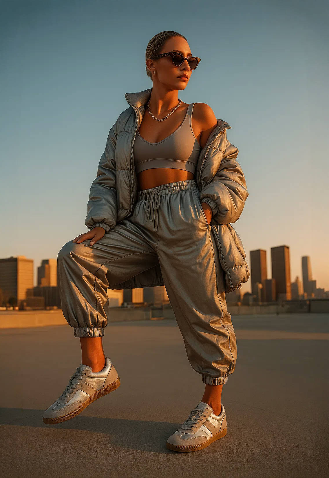 Retro Women’s Sneakers – Wear-Resistant EVA Insole & Neutral Style