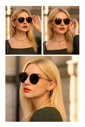 Sonnenbrille -Handgefertigte Walnussholz -Sonnenbrillen -Unisex -Design mit polarisierten Spiegellinsen und UV400 -Schutz