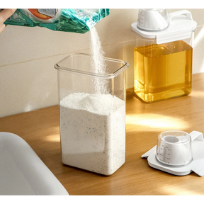 1100/1800/2300 ml de buanderie rechargeable ou distributeur de distributeur de distributeur réservoir vide pour conteneur de rangement avec étiquettes