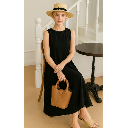 Vestido largo de verano: fluido y elegante & Favorecedor del cuerpo