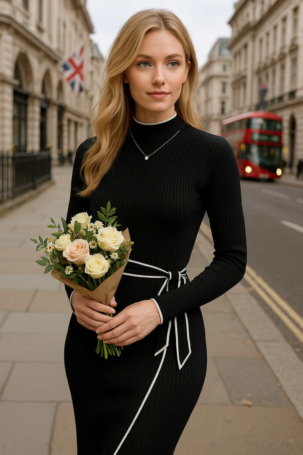 Frauen Gestrickte Kleid Neue Herbst Winter Dünne Spitze-Up Langarm Bodenbildung Pullover Rock Elegante Mode Büro Weibliche Vestidos