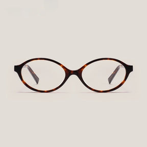 Glasses -Minimalist Oval Frame Glasses – Blue Light & Custom Prescription