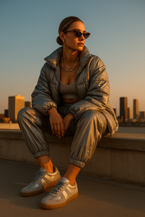 Retro Women’s Sneakers – Wear-Resistant EVA Insole & Neutral Style