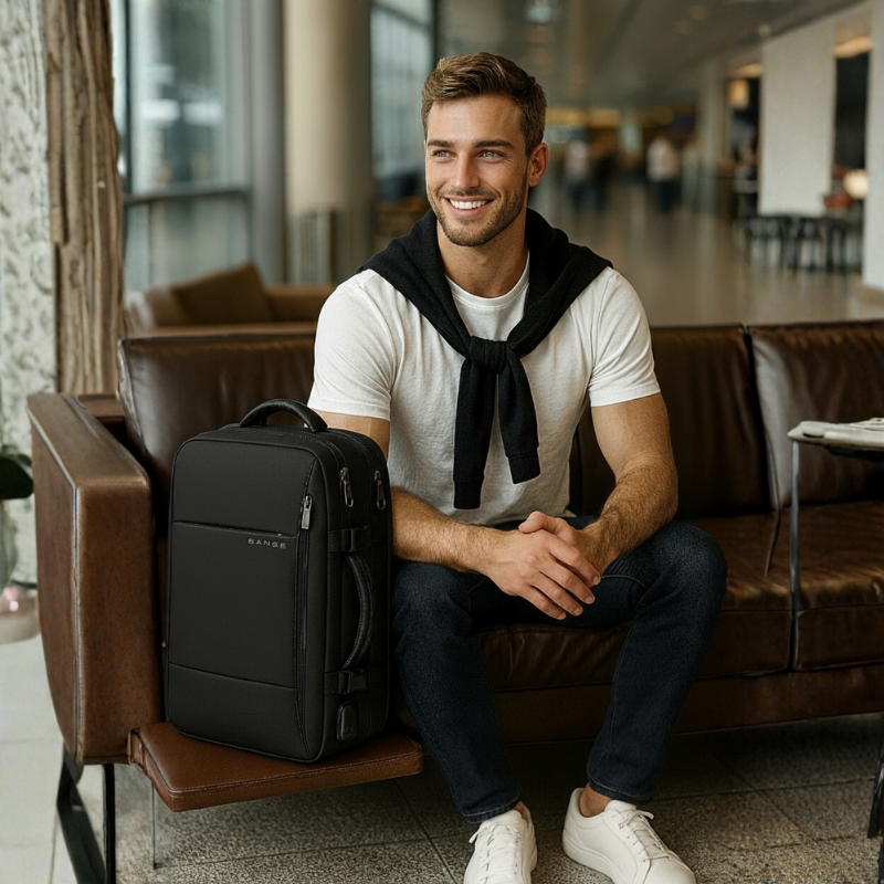 Zaino da viaggio impermeabile espandibile – Adatto 17.3" Laptop – Grande capacità per viaggi e affari &  Outdoor - Unisex