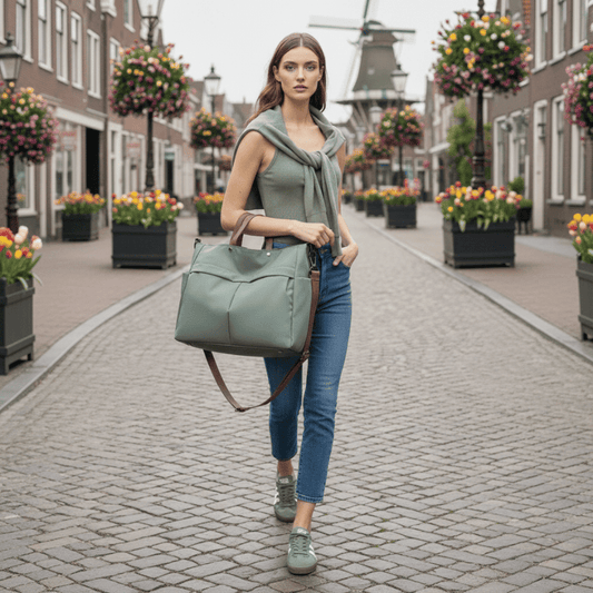 Stilfuld nylon mulepose til kvinder - ultralet, ekstra rummelig - muleposen, der følger din rutine uden at tynge dig ned