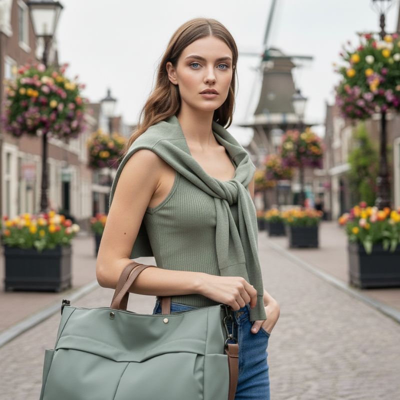 Stylish Nylon Women Tote Bag - Ultra-Light, Extra-Spacious — The Tote Bag That Follows Your Routine Without Weighing You Down