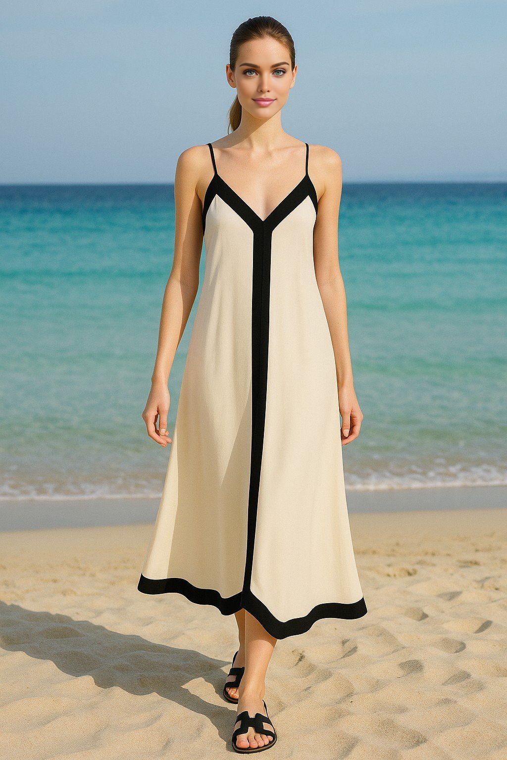 Women’s Elegant White Camisole Dress – Summer Sexy & Pretty Outfit