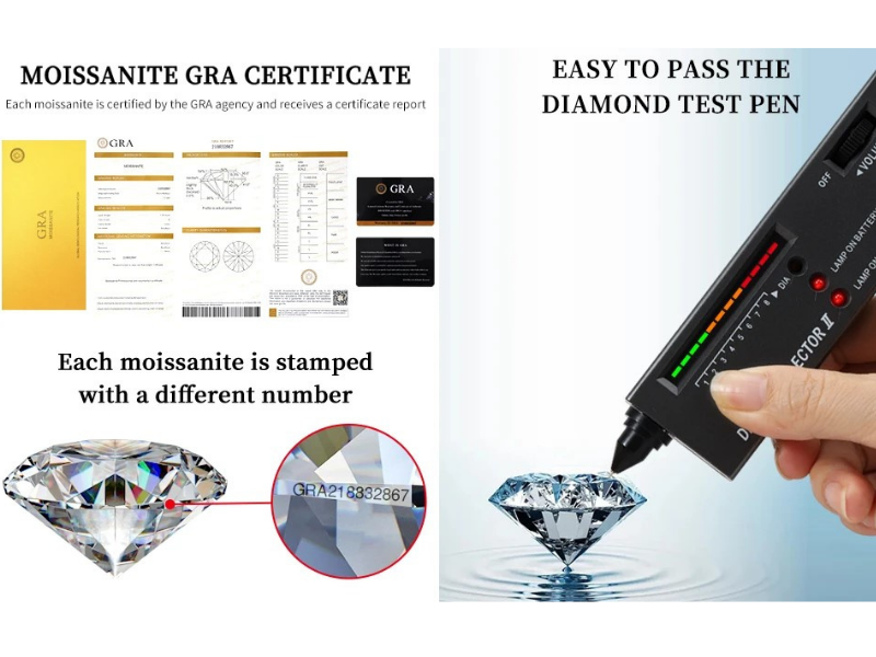 Anéis de moissanite com corte oval 1-4ct, para mulheres, diamante brilhante, prata esterlina 925, noivado, casamento, joias com certificado