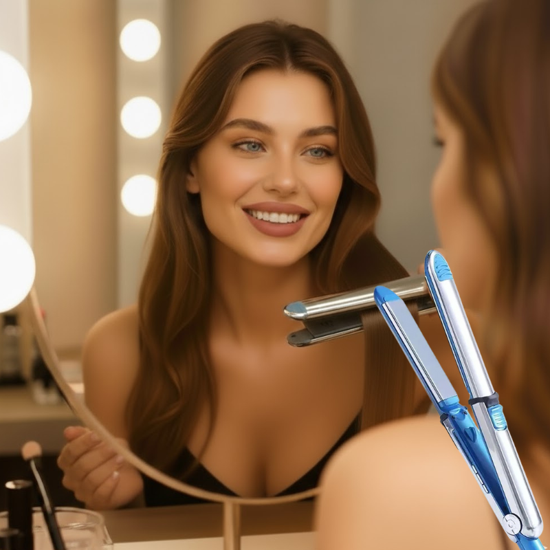 Ionic Hair Straightener – Professional Ionic Titanium Flat Iron | Anti-Frizz, Salon Results & Free Shipping to Europe & Free Gift