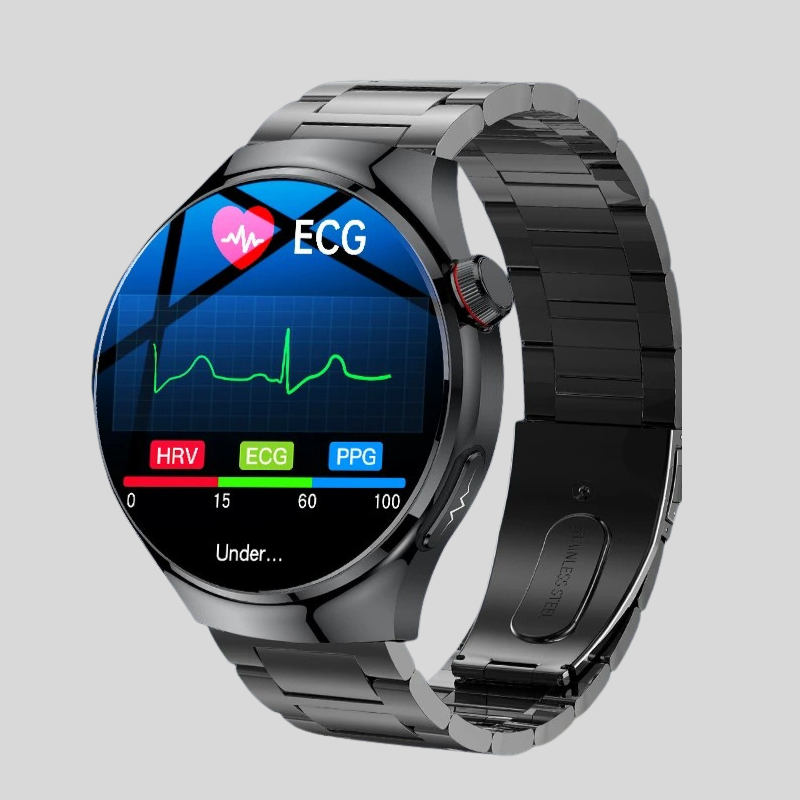 Ny omvårdnadsgrad Smart Watch Blodsyre Blod Lipid Urinsyra EKG+PPG Kroppstemperatur Bluetooth Ring Hälsa Smartwatch