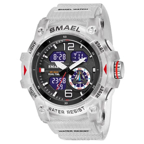 Miami Men's Sports Watch - étanche, alarme, chronomètre, rétroéclairage LED et affichage à double temps