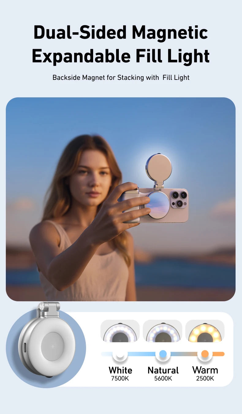 TELESIN ™ Phone Camera Shoot Hand Grip - Magnétique Portez avec télécommande pour iPhone et Android