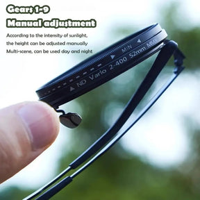 Sunglasses - Manual Dimming Sunglasses Vintage Steampunk Round Rotatable Adjustment Glasses Mountaineering Fishing Polarized Lenses