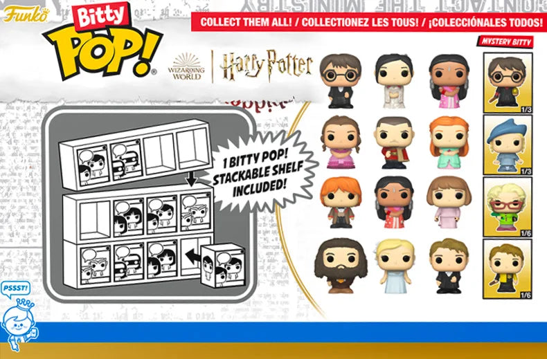 Funko Pop ™ Bitty Harry Potter Bitty 4pcs Blind Box Mini Action Doll Model Desktop Decoration Limited Edition Model Toy Gift
