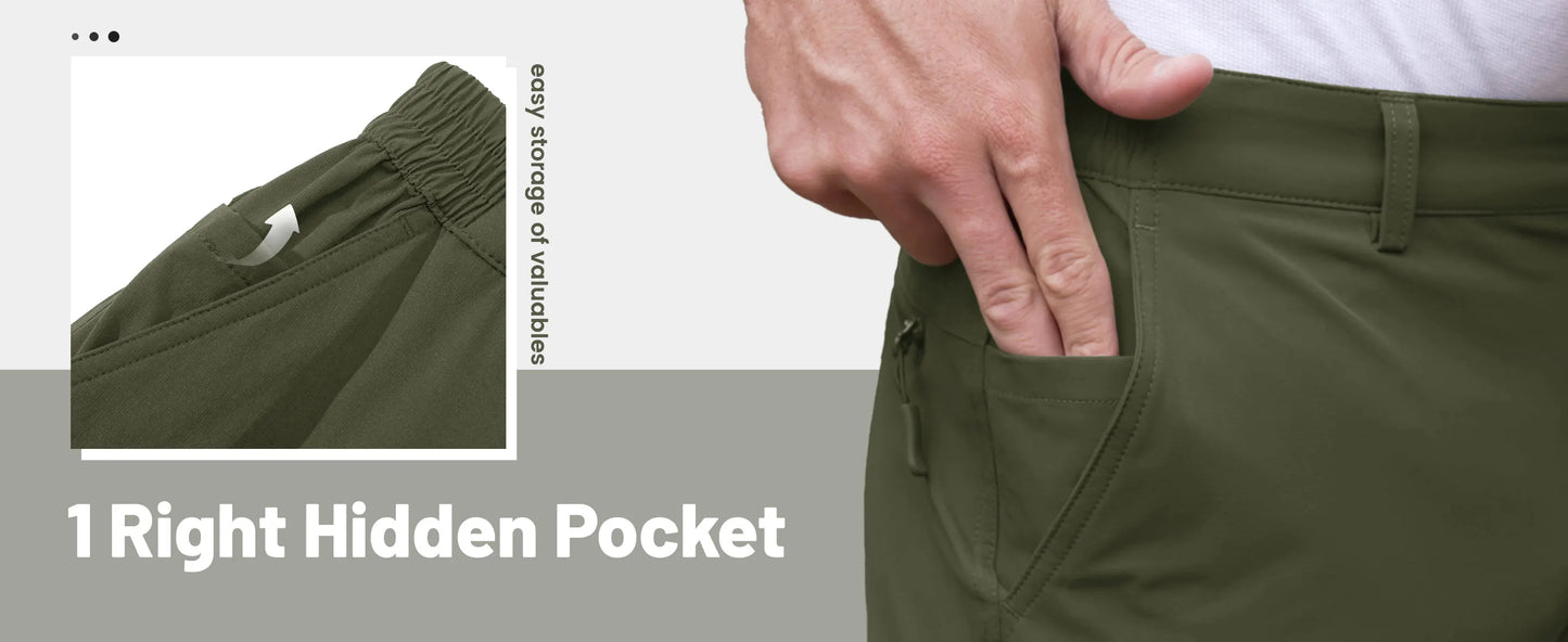 MIAMI TAC -Pants - Lättvikts snabbtorkande vandringsbyxor för män – Vattentät & Cargo Style