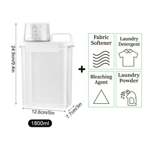 1100/1800/2300 ml de buanderie rechargeable ou distributeur de distributeur de distributeur réservoir vide pour conteneur de rangement avec étiquettes