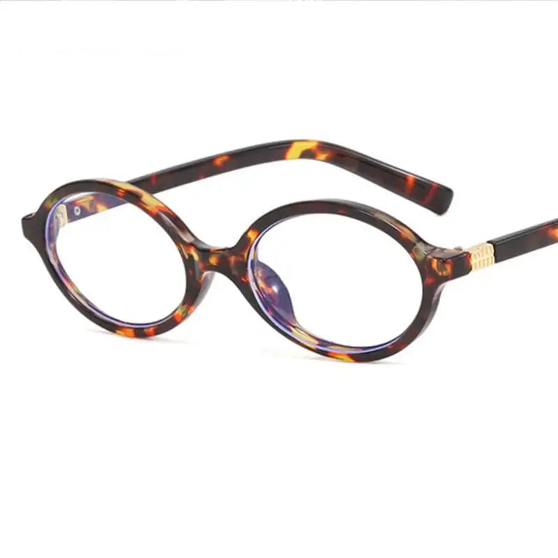 Oval Vintage Opticla Reading Glasses Women Small Size Anti Blue Light Computer Eyeglass Retro Prescription Spectacels