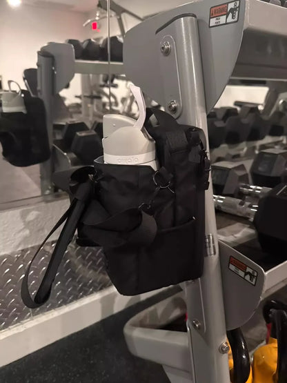 Magnetisk gymnastiktaske Magnetisk bæretaske med stor kapacitet med telefonlomme Bærbar pose til gymnastiksalen med vandflaske Gymnastiktilbehør Organizer
