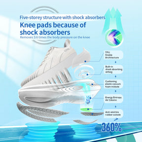 Sneaker ammortizzanti per corridori pesanti-non slip e pronto per l'esterno-unisex