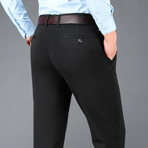 Men's Business Casual Pants - Quick Dry, Elastic & Stylish Fit