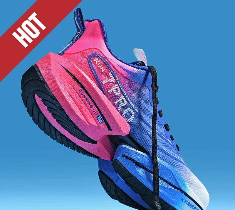 Unisex Sports Running Shoes with Carbon Plate – Breathable, Comfortable, and Lightweight for Training, Walking & Marathon Performance