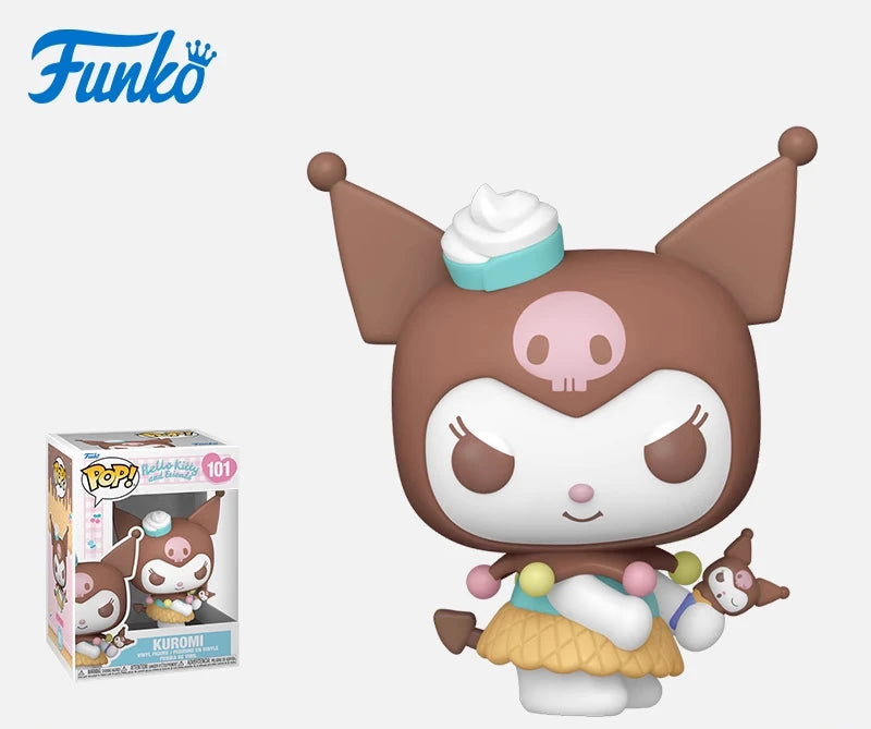 Genuine Edition FUNKO POP™ HelloKitty, My Melody, Kuromi Anime Action Desktop Ornament  Collectible Model