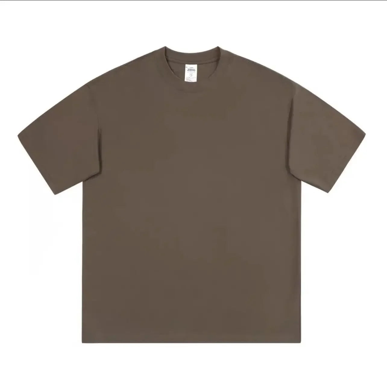 Camiseta -600g Camiseta masculina de manga curta grossa de algodão puro resistente - alta qualidade