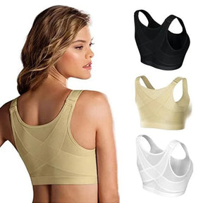Bra de sports de levage avec fermeture avant et support arrière - S-5XL