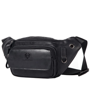 100% Genuine Leather Chest Bag unisex High-Capacity With Durable USB Charging Crossbody Bag - Free Shipping to Europe