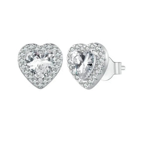 Orecchini a bordo alone Platinum placcato CZ 925 Sterling Silver Ipoallergenico Classico Eleganti Orecchini Gioielli di moda BSE 893
