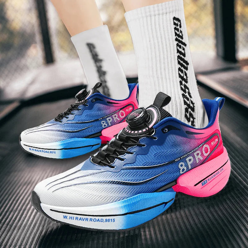 Unisex Sports Running Shoes with Carbon Plate – Breathable, Comfortable, and Lightweight for Training, Walking & Marathon Performance