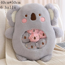 Schattig dieren pluche kussen - mini candy tas poppen voor kindercadeaus