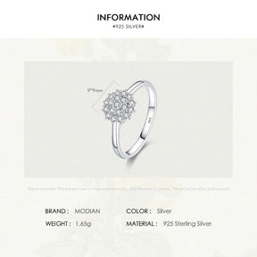925 Sterling Silver Classic Simple Sparkling Cz Anello di dito di dito Platinum Placed Wedding Gioielli per donne Regalo