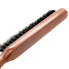Natuurlijk zwijnborstel Sponge Hair Comb-Anti-statische houten handgreepborstel voor kapper, hoofdhuidmassagestylinggereedschap