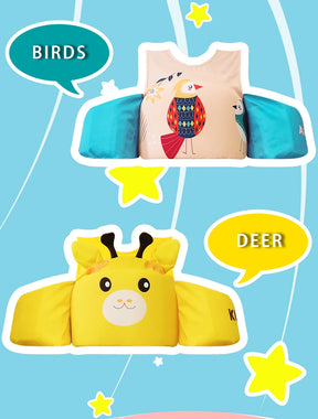 Swim Vest for Kids Cute Swimming Pool Jacket Floats Non-Inflatable Baby Boys Girls Arm Band Buoyancy Aids for Children Aged 2-6T