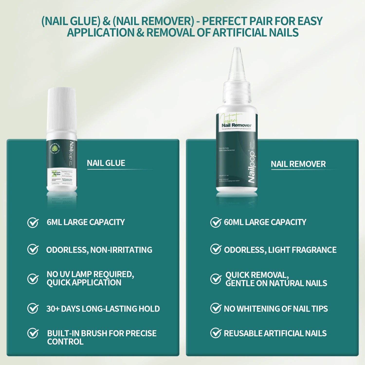 Nailpop Super Strong X Nail Coule 6ml Ipoallergenico Assicamento veloce NESSUN Formula di danno con rimozione istantanea 30 ml per la stampa sui chiodi