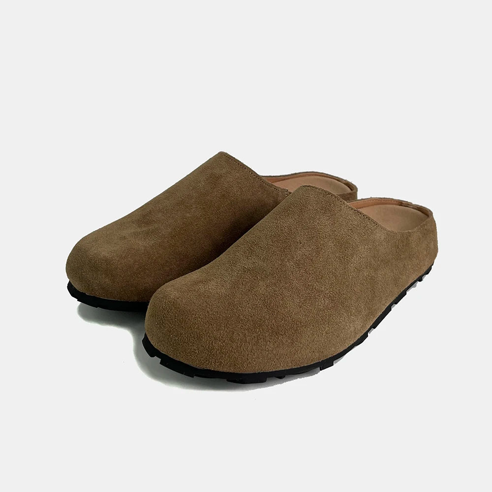 Couro de vaca natural confortável toslippersp qualidade marca clássico chinelo feminino