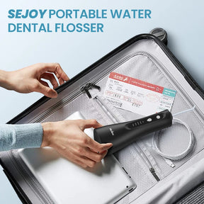 Water Flosser Cordless Oral Irrigator for Teeth Cleaning Denture Brushes for Home Travel 5 Dental Tips IPX7 Portable