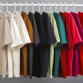 T-shirt -600g T-shirt à manches courtes et à manches courtes de coton lourd