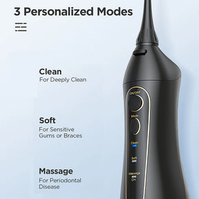 Water Flossers Oral Irrigator- Dental 3 Modes Water Tank for Teeth 300ML Waterproof Teeth Cleaner