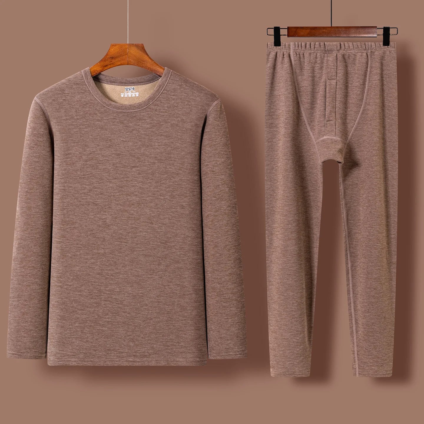 Large Størrelse 8XL Termisk undertøysett for menn Høst Vinter Fritid Ensfarget Long Johns Holder varmen Kaldt vær Termisk klær