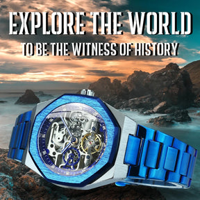 Miami Design -Silver Automatic Watch Men 3D Diamond Diamant Diam