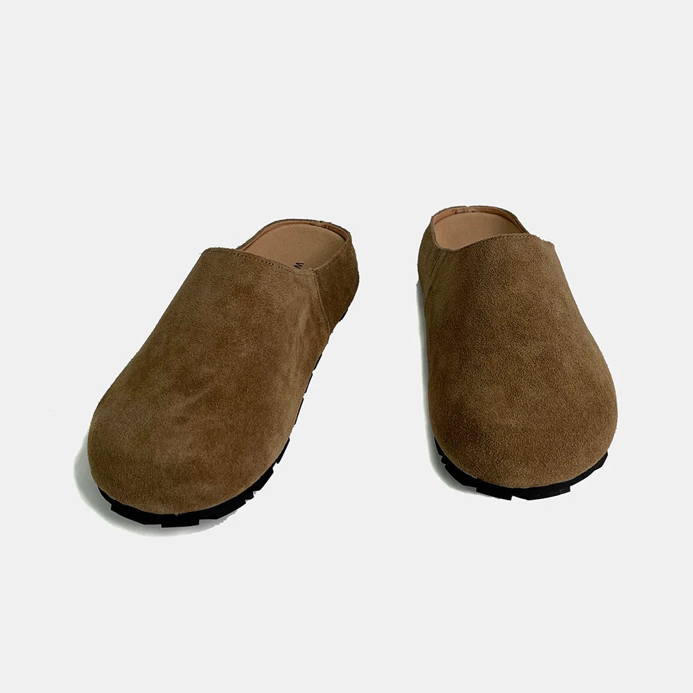 Couro de vaca natural confortável toslippersp qualidade marca clássico chinelo feminino
